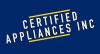 Certified Appliances Inc Logo